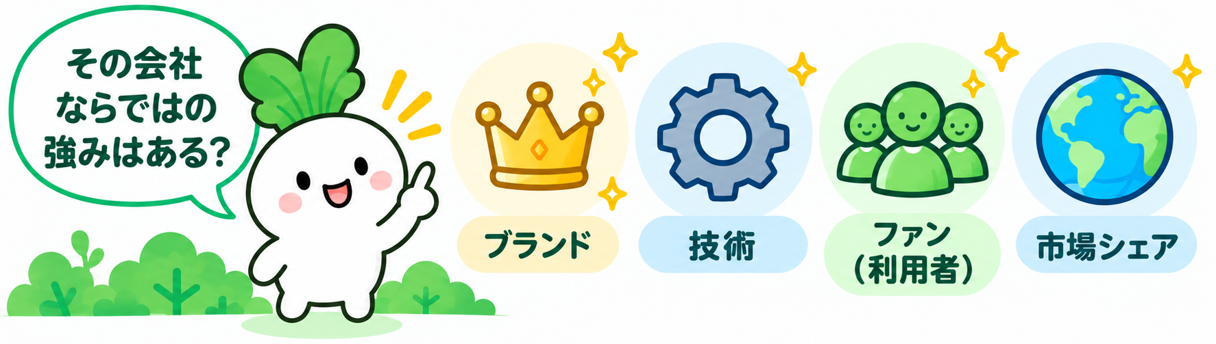 その会社ならではの強みはある？