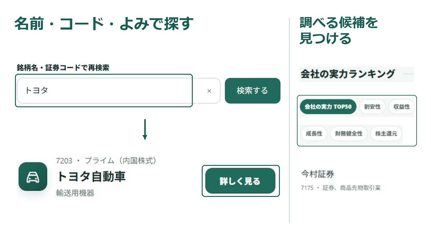 気になる会社を見つけよう